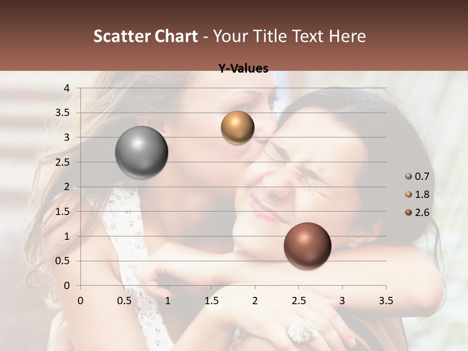 A Couple Of Women Hugging Each Other In Front Of A Brick Wall PowerPoint Template