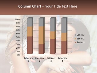 A Couple Of Women Hugging Each Other In Front Of A Brick Wall PowerPoint Template
