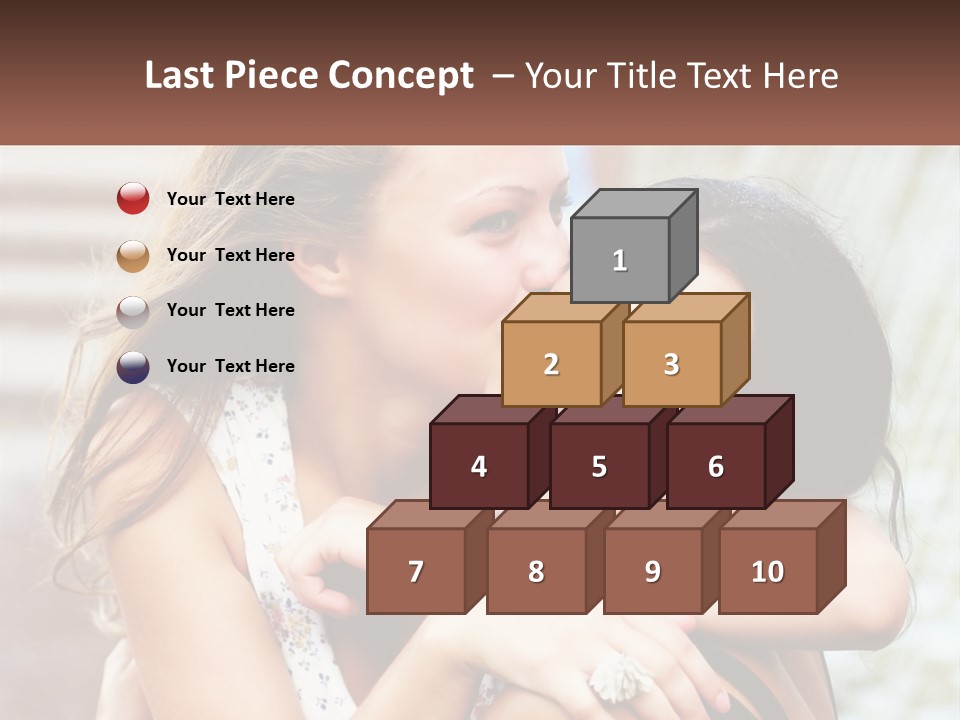 A Couple Of Women Hugging Each Other In Front Of A Brick Wall PowerPoint Template