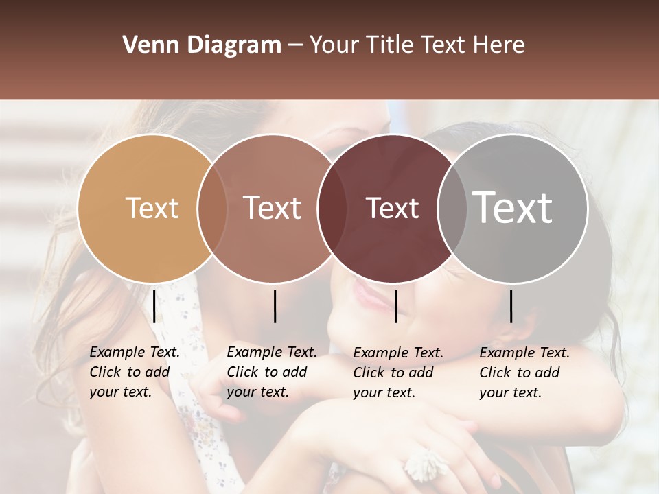 A Couple Of Women Hugging Each Other In Front Of A Brick Wall PowerPoint Template