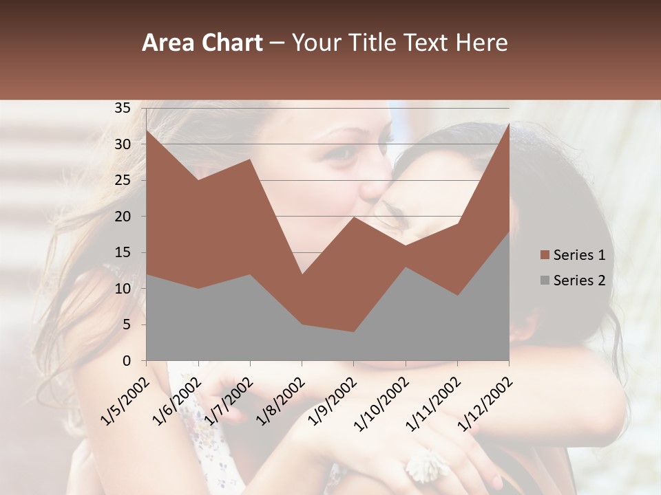 A Couple Of Women Hugging Each Other In Front Of A Brick Wall PowerPoint Template