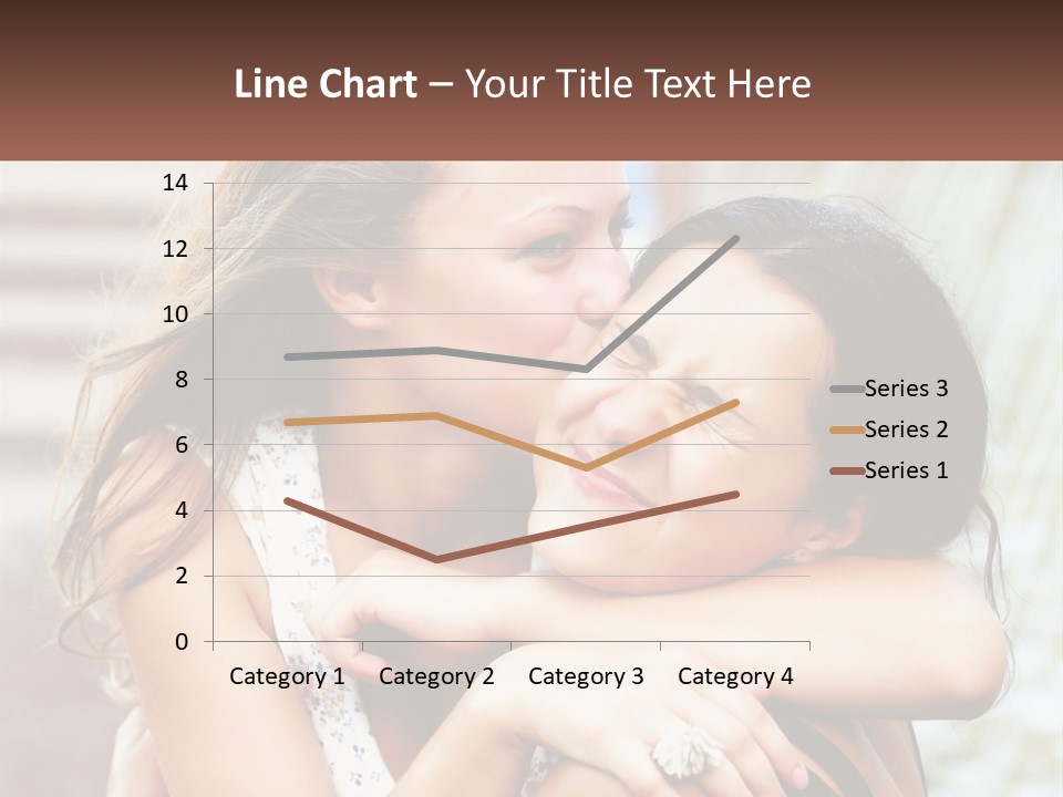 A Couple Of Women Hugging Each Other In Front Of A Brick Wall PowerPoint Template
