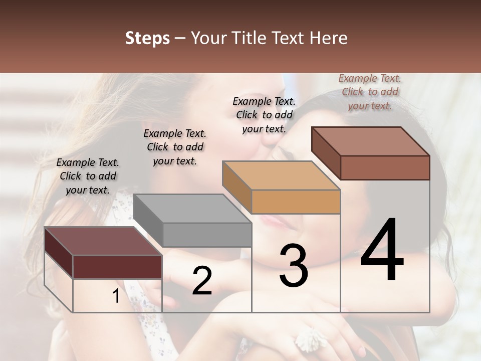 A Couple Of Women Hugging Each Other In Front Of A Brick Wall PowerPoint Template