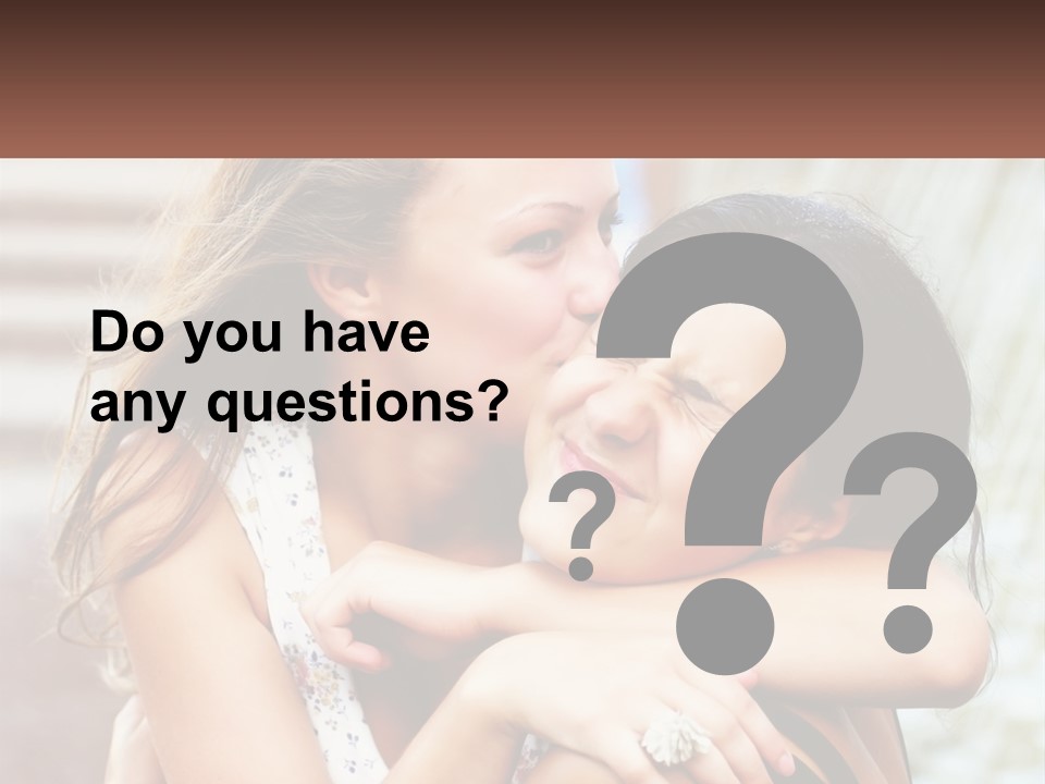 A Couple Of Women Hugging Each Other In Front Of A Brick Wall PowerPoint Template