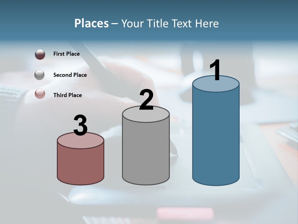 A Person Writing On A Piece Of Paper With A Pen PowerPoint Template