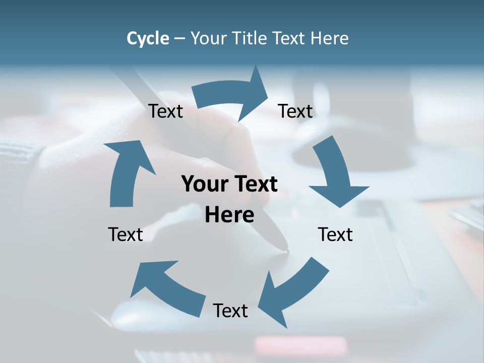 A Person Writing On A Piece Of Paper With A Pen PowerPoint Template