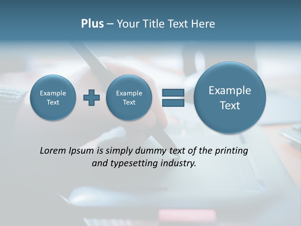 A Person Writing On A Piece Of Paper With A Pen PowerPoint Template