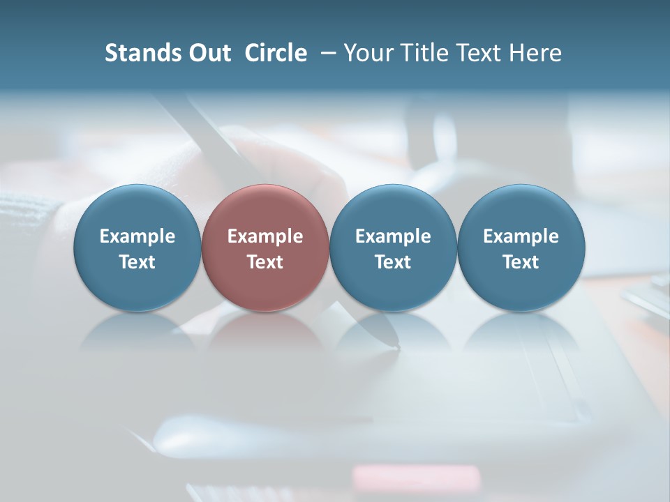 A Person Writing On A Piece Of Paper With A Pen PowerPoint Template