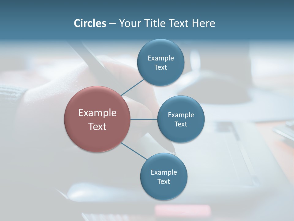A Person Writing On A Piece Of Paper With A Pen PowerPoint Template