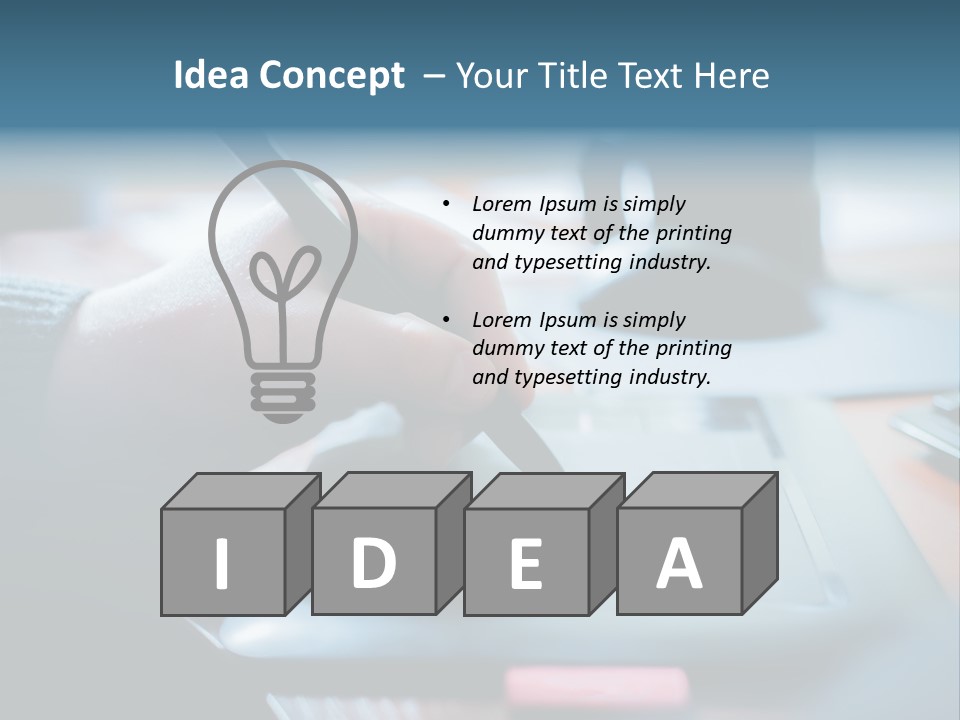 A Person Writing On A Piece Of Paper With A Pen PowerPoint Template