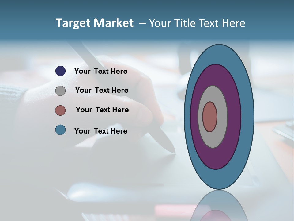 A Person Writing On A Piece Of Paper With A Pen PowerPoint Template
