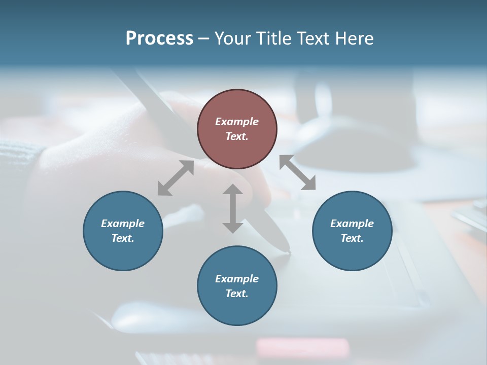 A Person Writing On A Piece Of Paper With A Pen PowerPoint Template