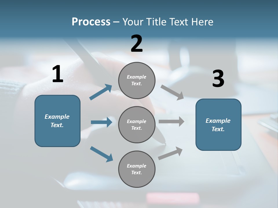 A Person Writing On A Piece Of Paper With A Pen PowerPoint Template