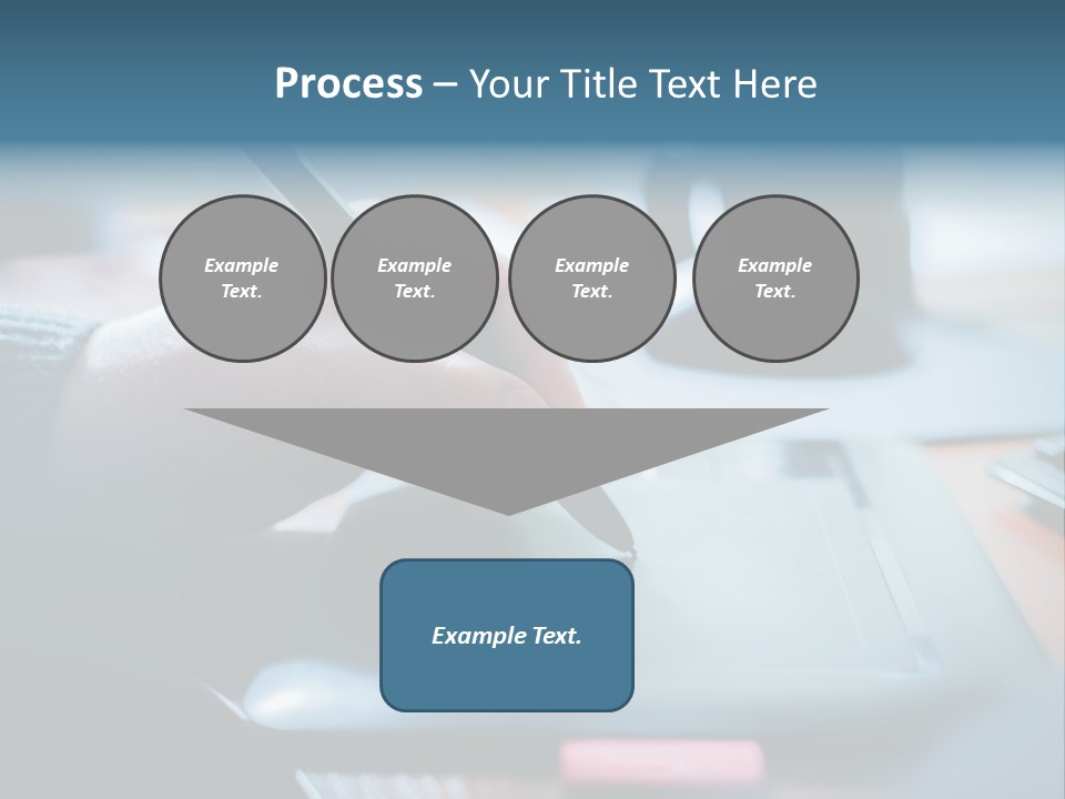A Person Writing On A Piece Of Paper With A Pen PowerPoint Template