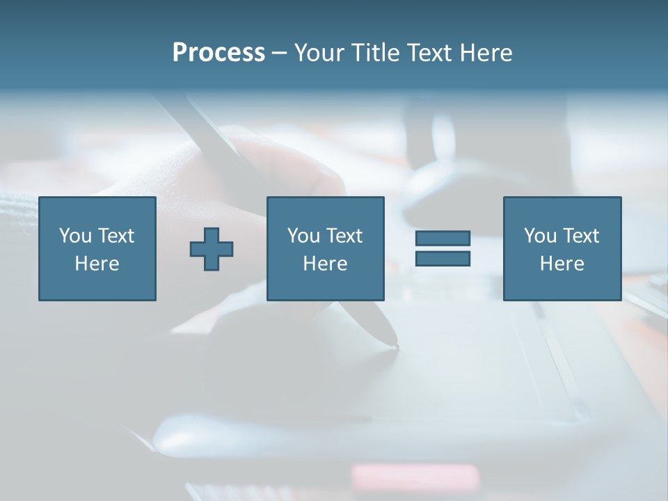 A Person Writing On A Piece Of Paper With A Pen PowerPoint Template