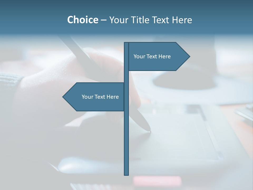 A Person Writing On A Piece Of Paper With A Pen PowerPoint Template