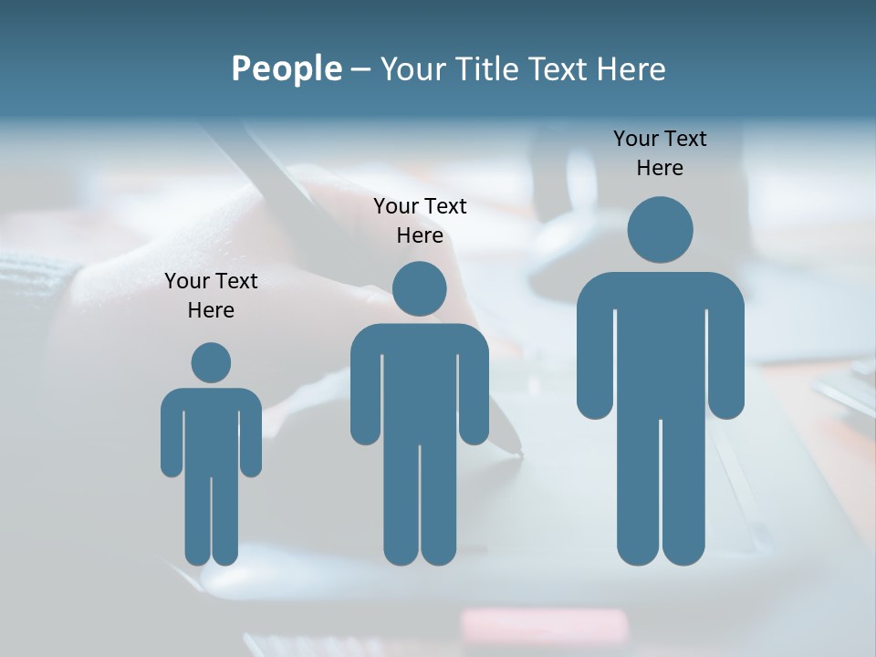 A Person Writing On A Piece Of Paper With A Pen PowerPoint Template