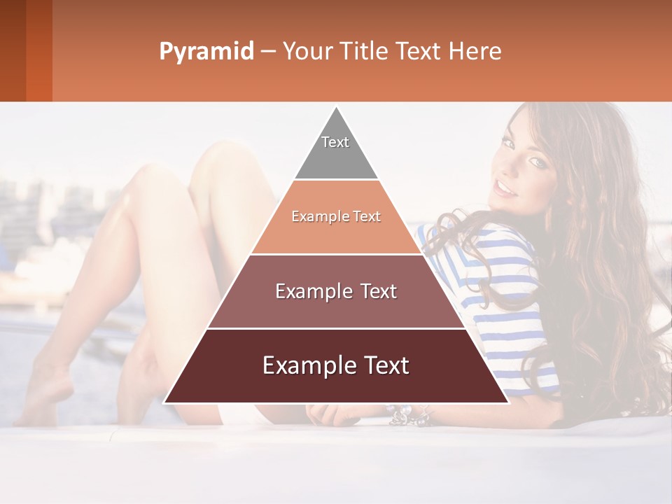 A Beautiful Woman Laying Down On The Ground PowerPoint Template