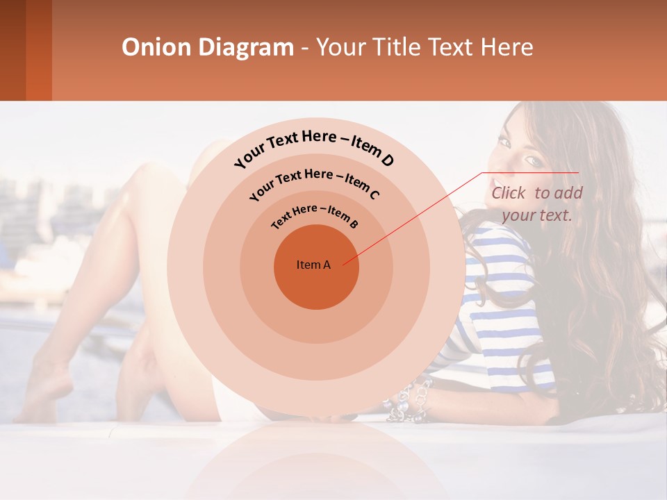 A Beautiful Woman Laying Down On The Ground PowerPoint Template