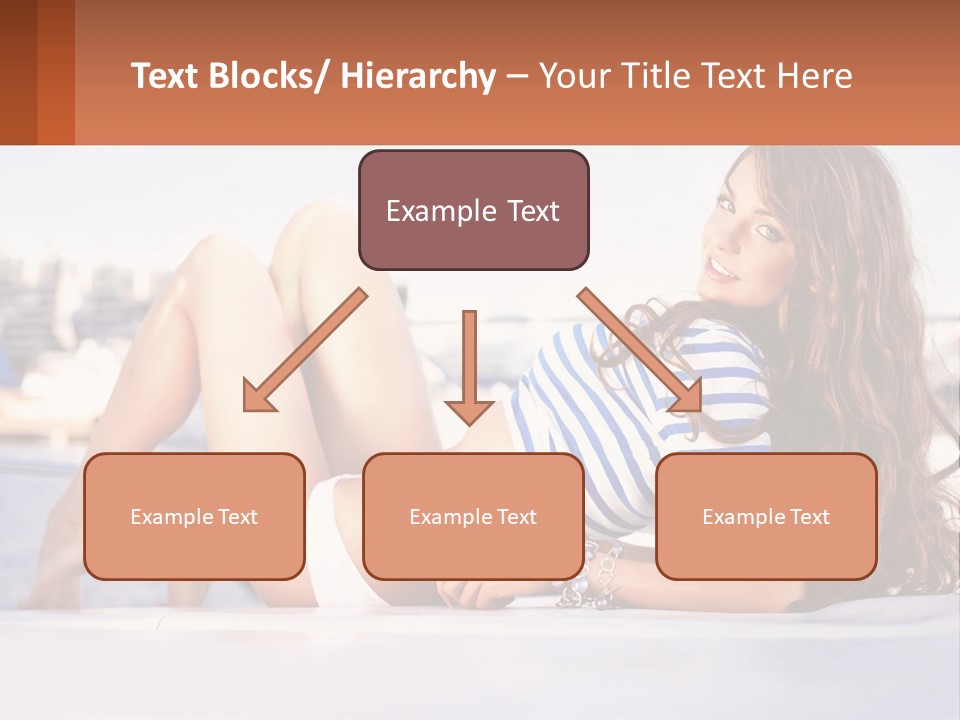 A Beautiful Woman Laying Down On The Ground PowerPoint Template