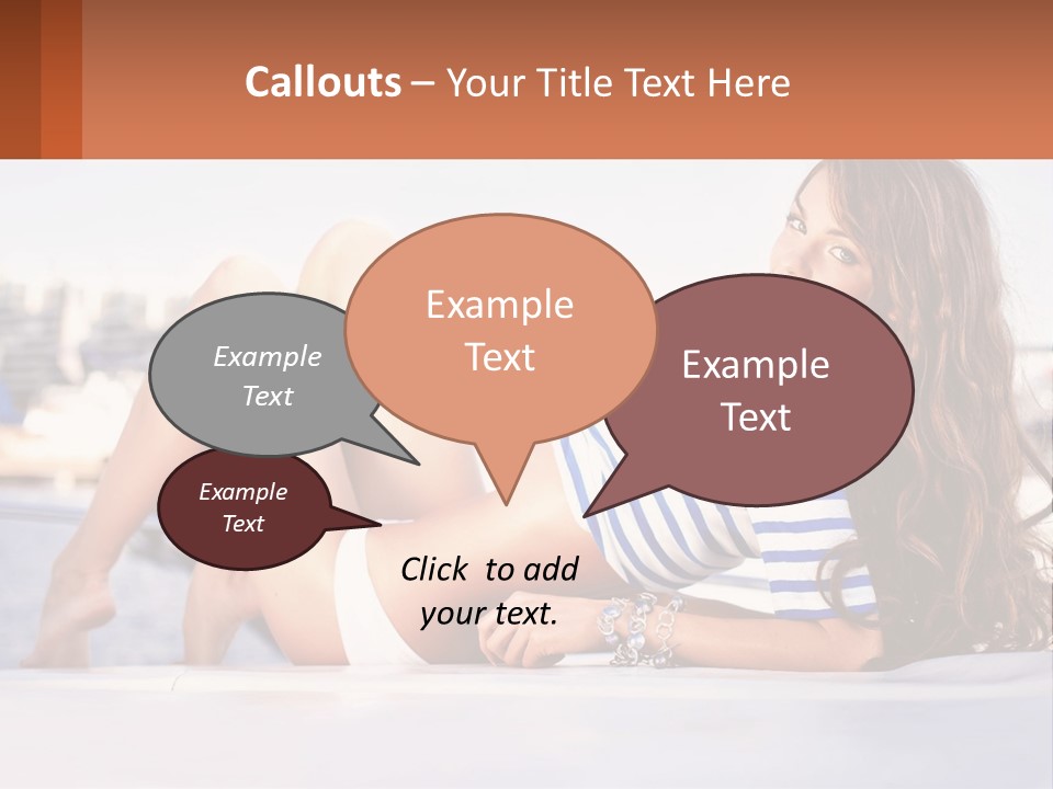 A Beautiful Woman Laying Down On The Ground PowerPoint Template