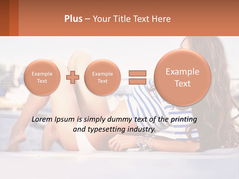 A Beautiful Woman Laying Down On The Ground PowerPoint Template