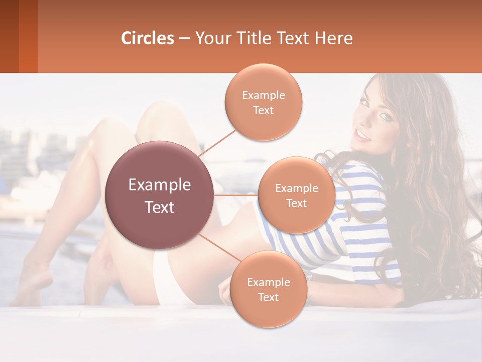 A Beautiful Woman Laying Down On The Ground PowerPoint Template