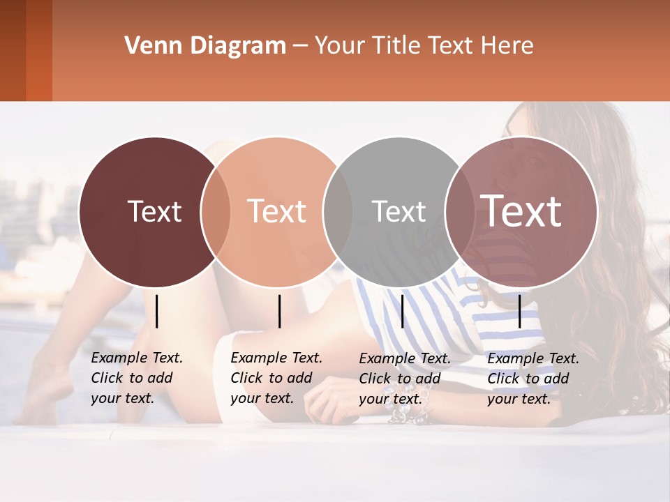A Beautiful Woman Laying Down On The Ground PowerPoint Template