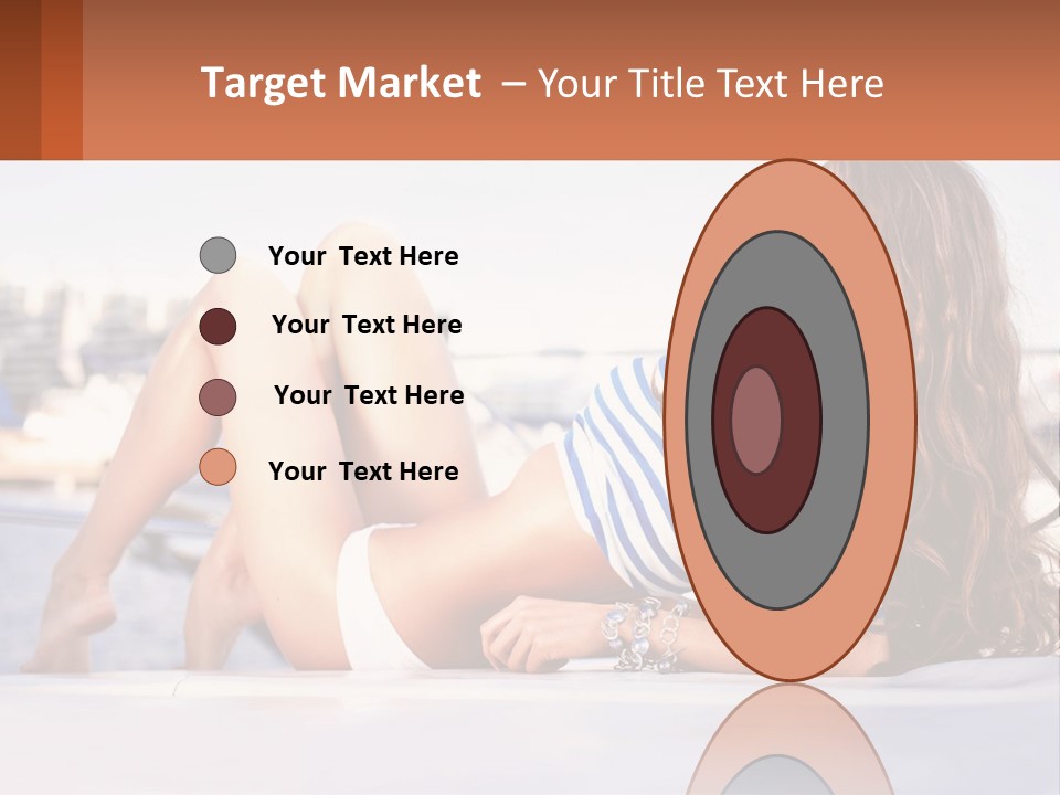 A Beautiful Woman Laying Down On The Ground PowerPoint Template