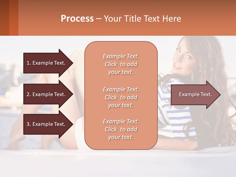 A Beautiful Woman Laying Down On The Ground PowerPoint Template