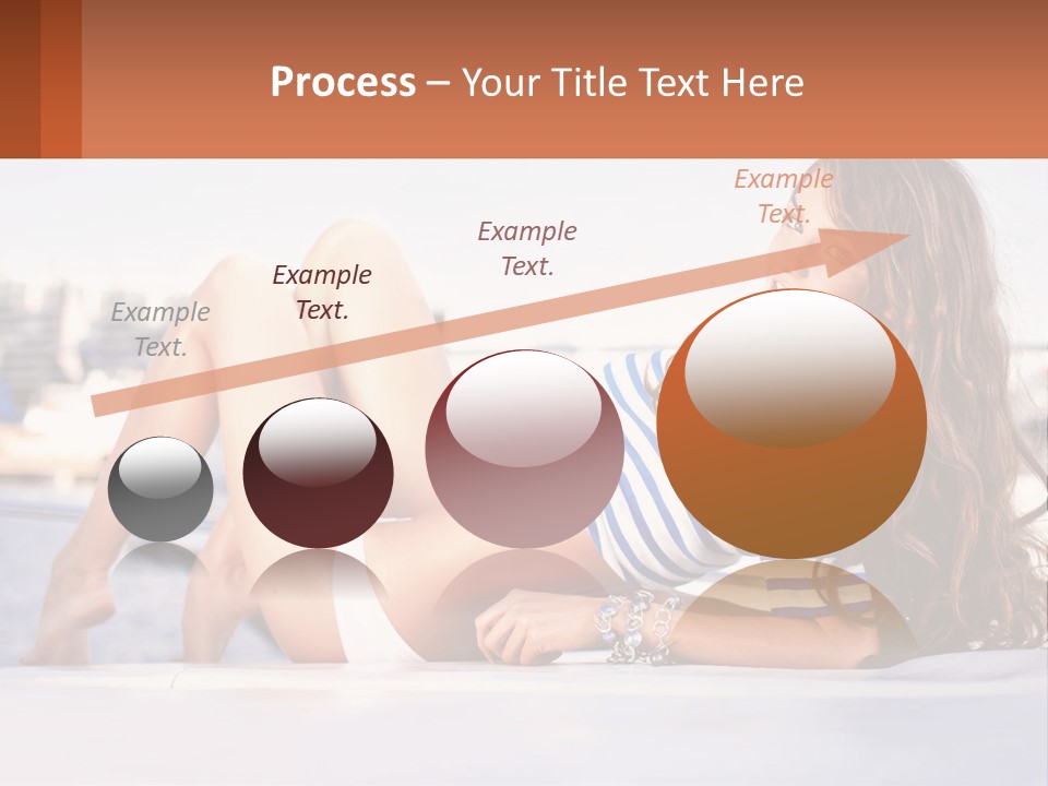 A Beautiful Woman Laying Down On The Ground PowerPoint Template
