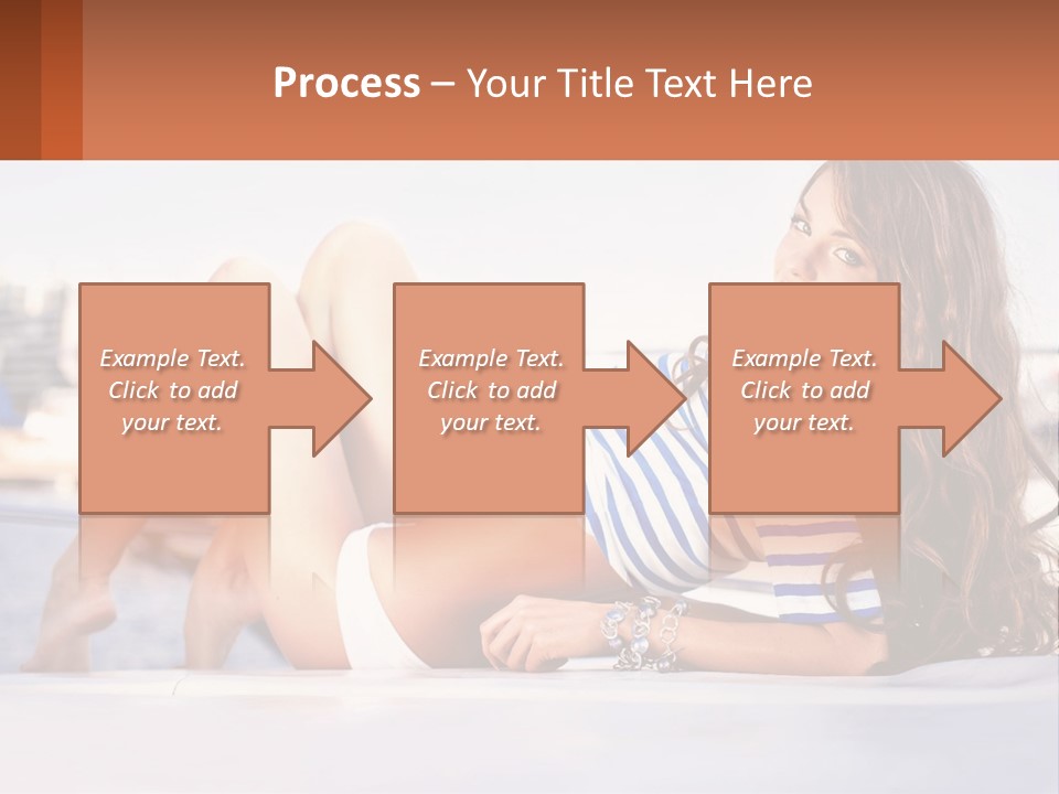 A Beautiful Woman Laying Down On The Ground PowerPoint Template