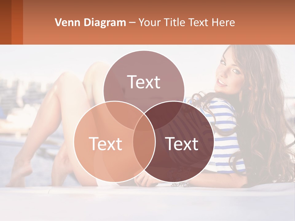 A Beautiful Woman Laying Down On The Ground PowerPoint Template