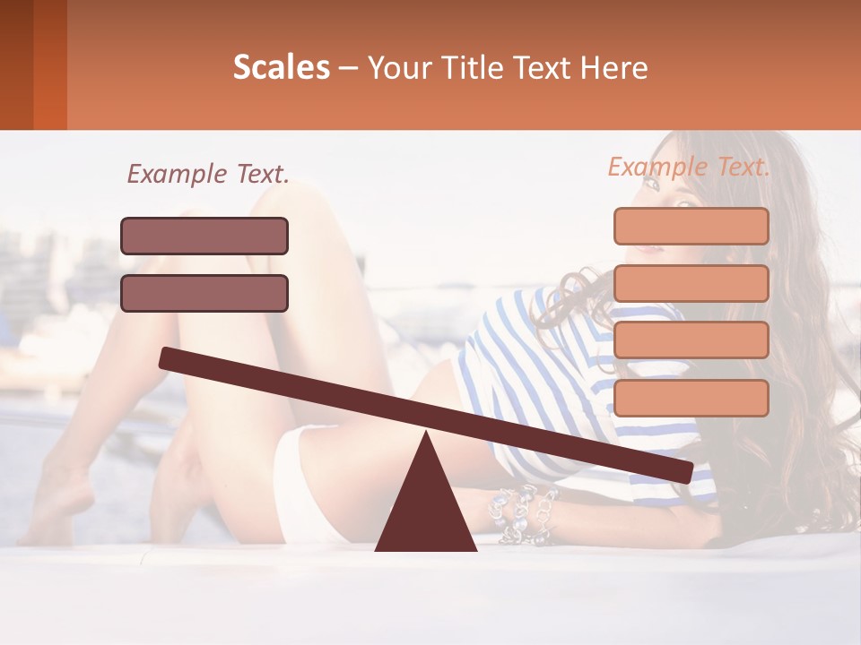 A Beautiful Woman Laying Down On The Ground PowerPoint Template