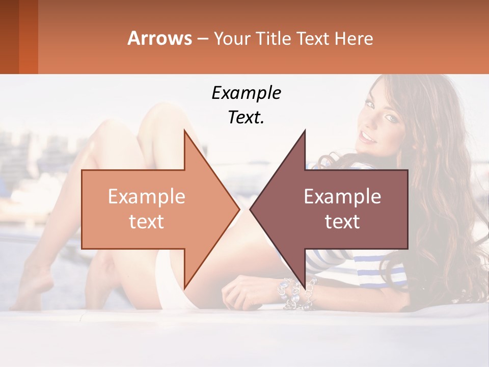 A Beautiful Woman Laying Down On The Ground PowerPoint Template