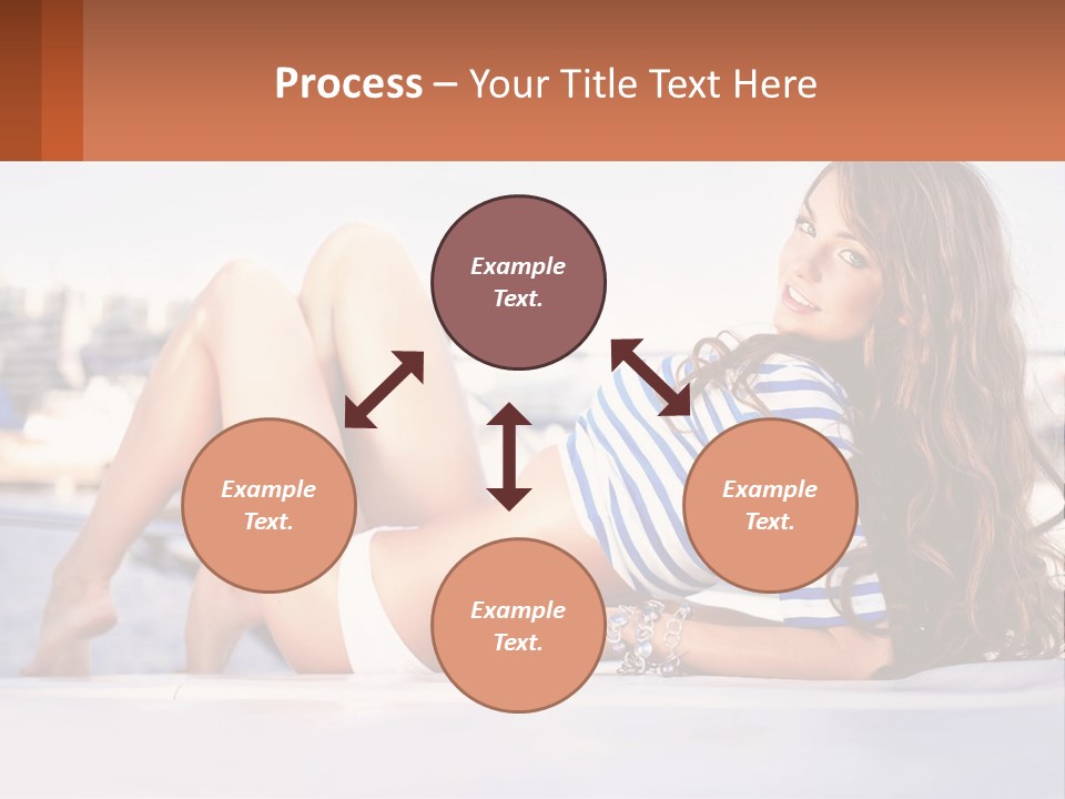 A Beautiful Woman Laying Down On The Ground PowerPoint Template