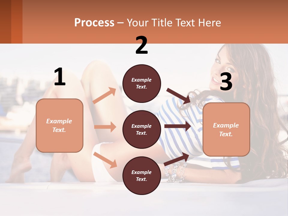 A Beautiful Woman Laying Down On The Ground PowerPoint Template