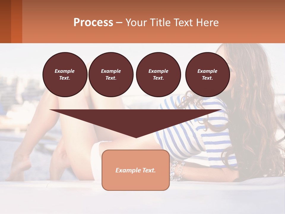 A Beautiful Woman Laying Down On The Ground PowerPoint Template