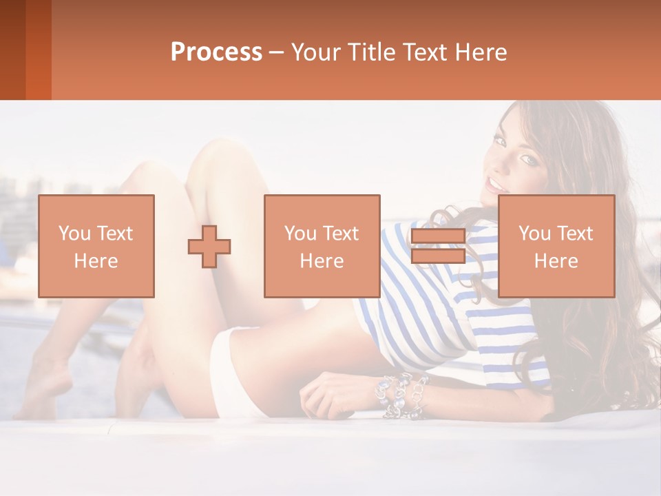 A Beautiful Woman Laying Down On The Ground PowerPoint Template