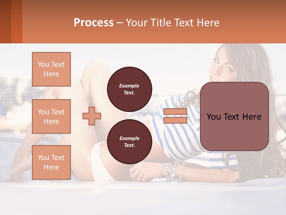 A Beautiful Woman Laying Down On The Ground PowerPoint Template