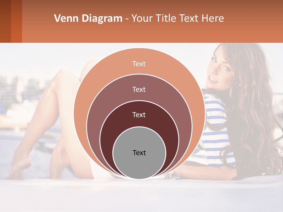 A Beautiful Woman Laying Down On The Ground PowerPoint Template