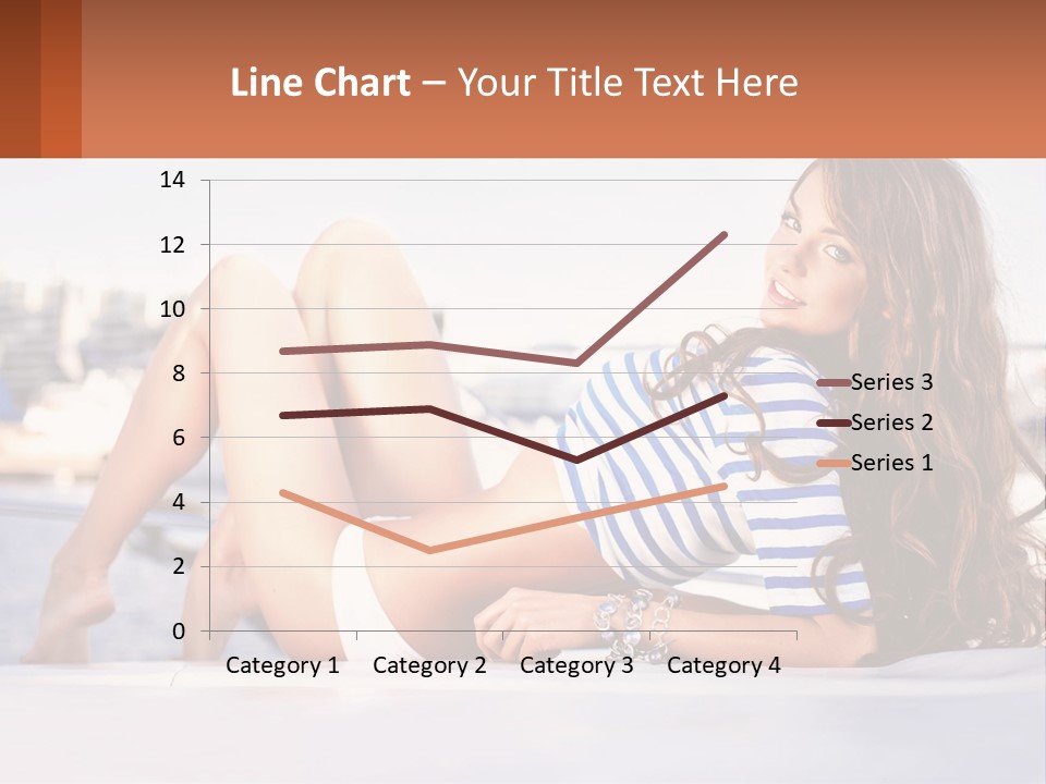 A Beautiful Woman Laying Down On The Ground PowerPoint Template