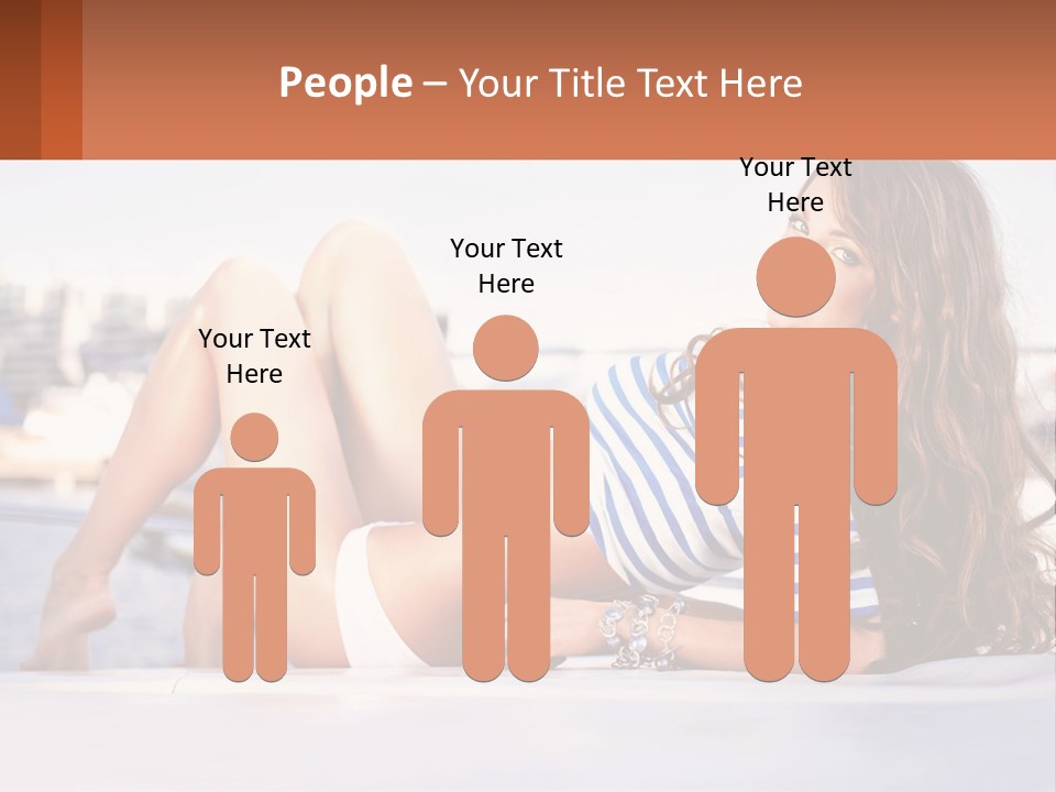 A Beautiful Woman Laying Down On The Ground PowerPoint Template