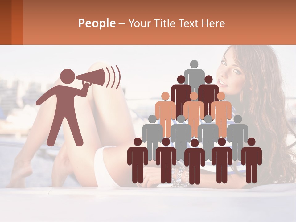 A Beautiful Woman Laying Down On The Ground PowerPoint Template