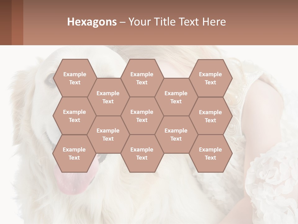 A Girl And A Dog Are Posing For A Picture PowerPoint Template