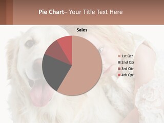 A Girl And A Dog Are Posing For A Picture PowerPoint Template