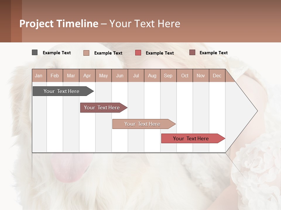 A Girl And A Dog Are Posing For A Picture PowerPoint Template