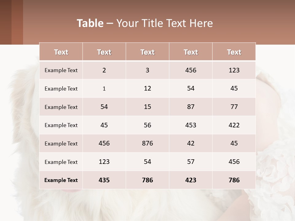 A Girl And A Dog Are Posing For A Picture PowerPoint Template