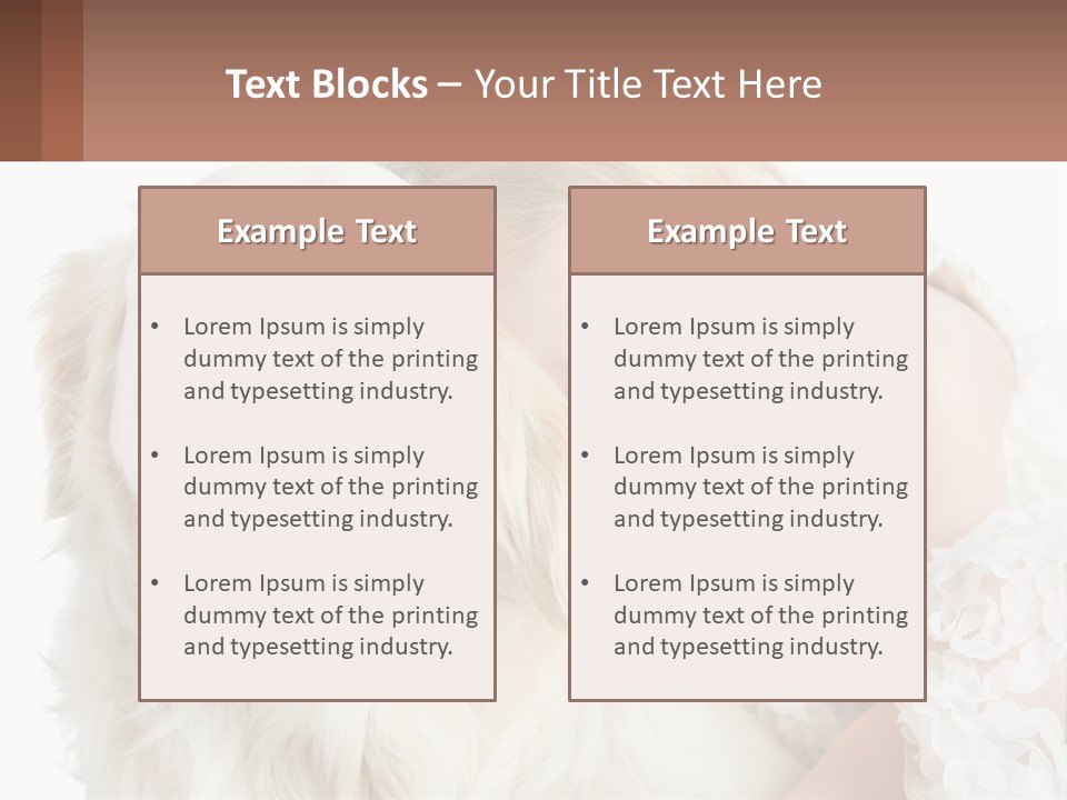 A Girl And A Dog Are Posing For A Picture PowerPoint Template
