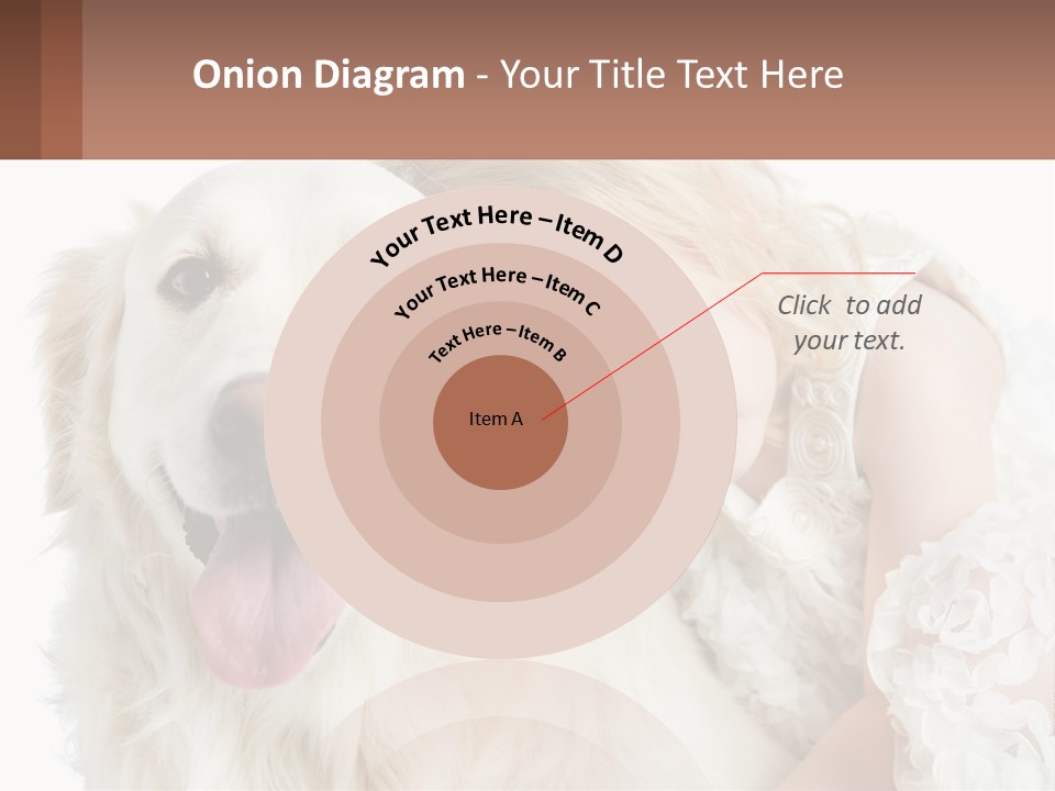A Girl And A Dog Are Posing For A Picture PowerPoint Template